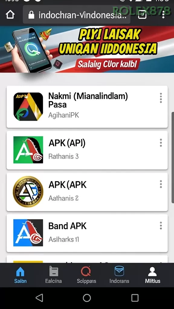 Cuplikan layar AAKASINO — pengaturan akun