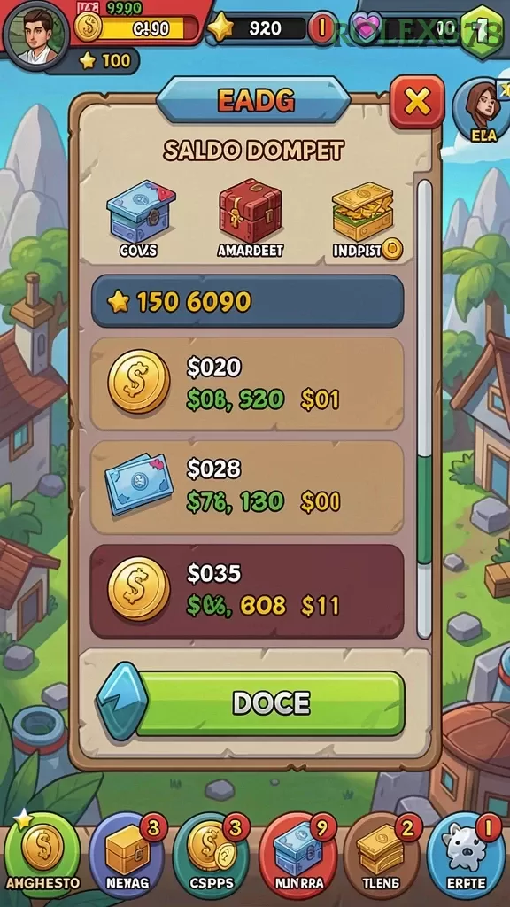 Cuplikan layar MULTIPLAYER — menu navigasi
